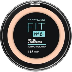 maybelline new york fit me matte and poreless compact face powder 115 ivory 326.4